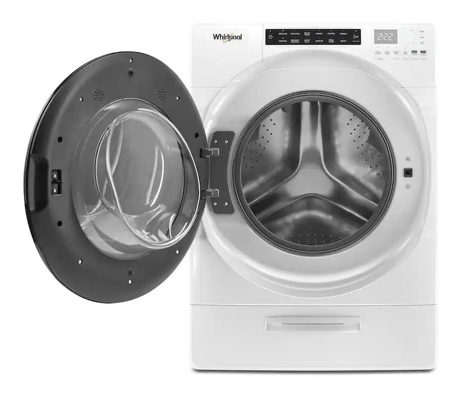 Whirlpool - 4.5 Cu. Ft High Efficiency All In One Washer/Dryer Combo with Steam and Load & Go XL Dispenser - White