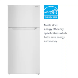 Insignia™ - 28 in. Wide 14.2 Cu. Ft. Top-Freezer Refrigerator with ENERGY STAR Certification - White