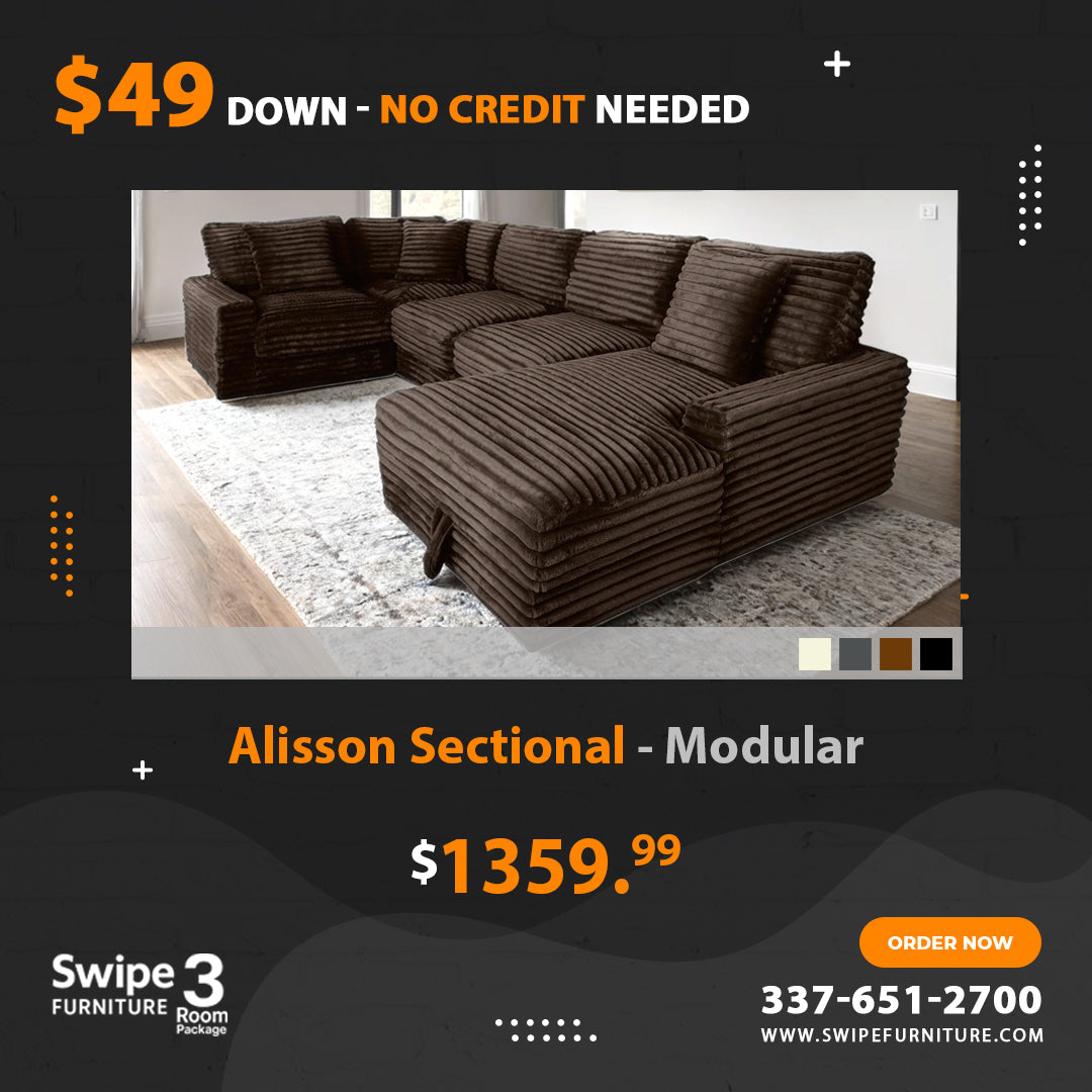Alisson Modular Sectional with Storage Chaise
