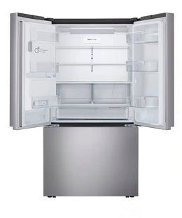 LG - 36-in Counter-Depth MAX 25.5 Cu. Ft. French Door Smart Refrigerator with Ice Plus - PrintProof Stainless Steel Look