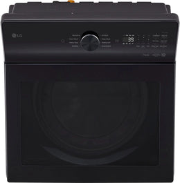 Package - LG - 5.0 Cu. Ft. High-Efficiency Smart Top Load Washer with Easy Unload and 7.3 Cu. Ft. Smart Electric Dryer with Sensor Dry - Platinum Black