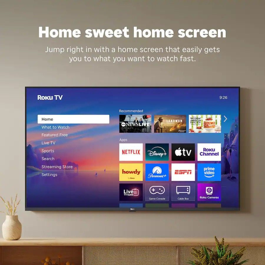 Roku - 65" Class 4K HDR LED Smart RokuTV