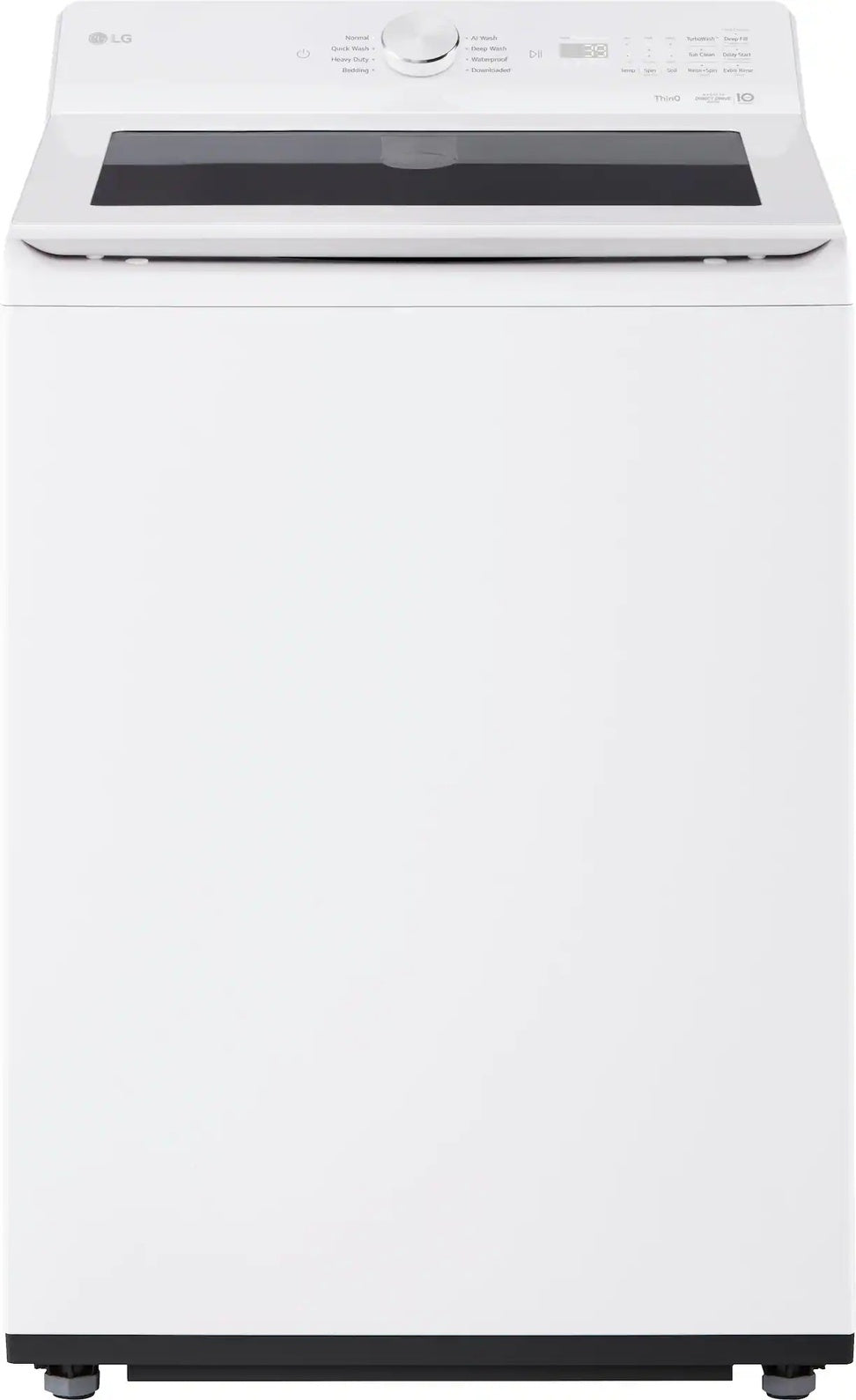 Package - LG - 5.0 Cu. Ft. High-Efficiency Smart Top Load Washer with Easy Unload and 7.3 Cu. Ft. Smart Electric Dryer with Sensor Dry - Alpine White