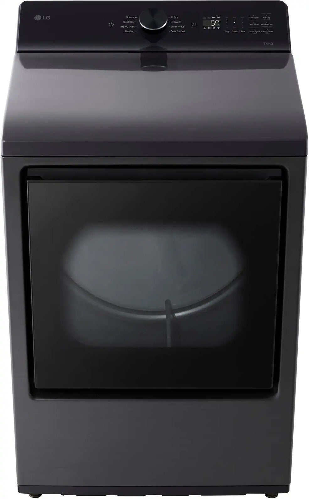 Package - LG - 5.0 Cu. Ft. High-Efficiency Smart Top Load Washer with Easy Unload and 7.3 Cu. Ft. Smart Electric Dryer with Sensor Dry - Platinum Black