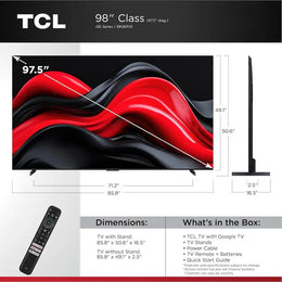 TCL - 98" Class Q6-Series 4K UHD QLED Smart Google TV (2024)
