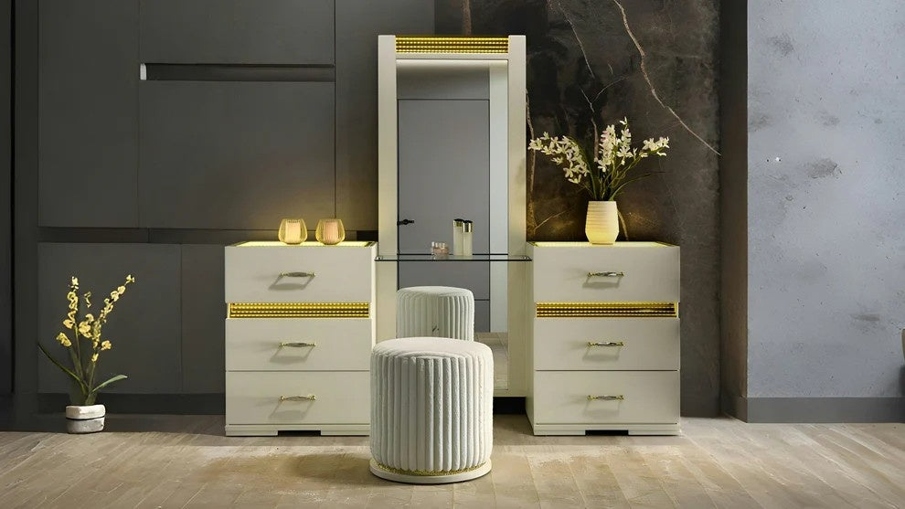 B34 Brillia Vanity with Stool