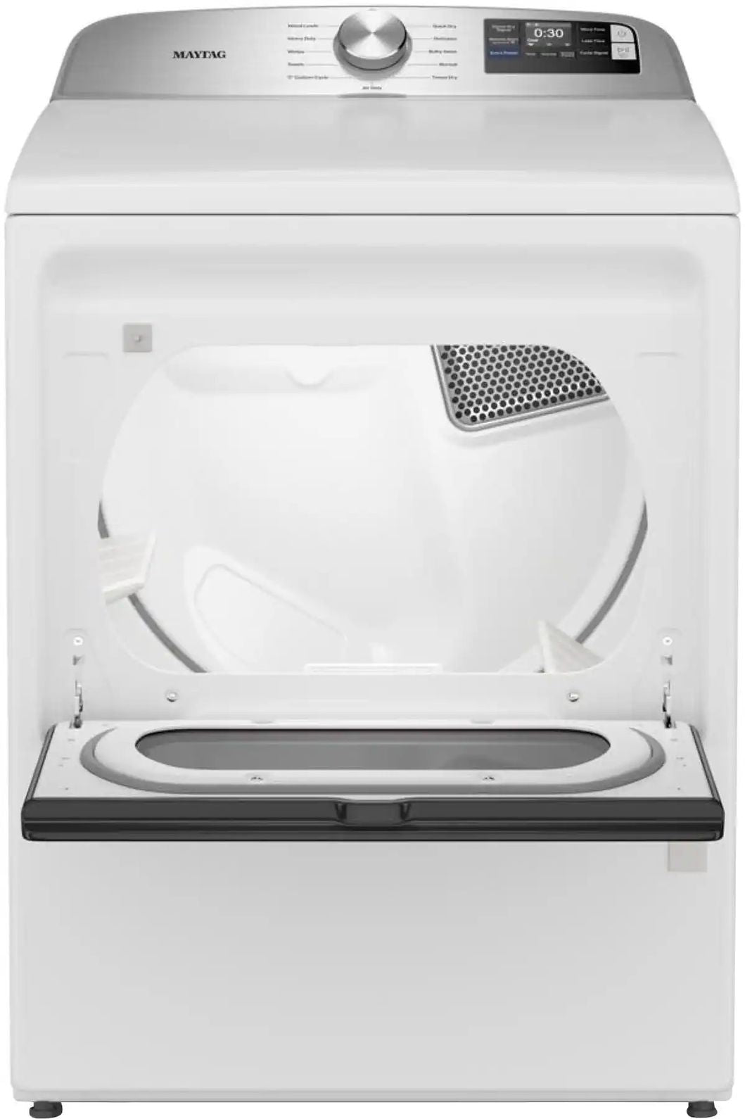 Package - Maytag - 5.3 Cu. Ft. High-Efficiency Smart Top Load Impeller Washer with Extra Power and 7.4 Cu. Ft. Smart Gas Dryer with Extra Power and Advanced Moisture Sensing - White