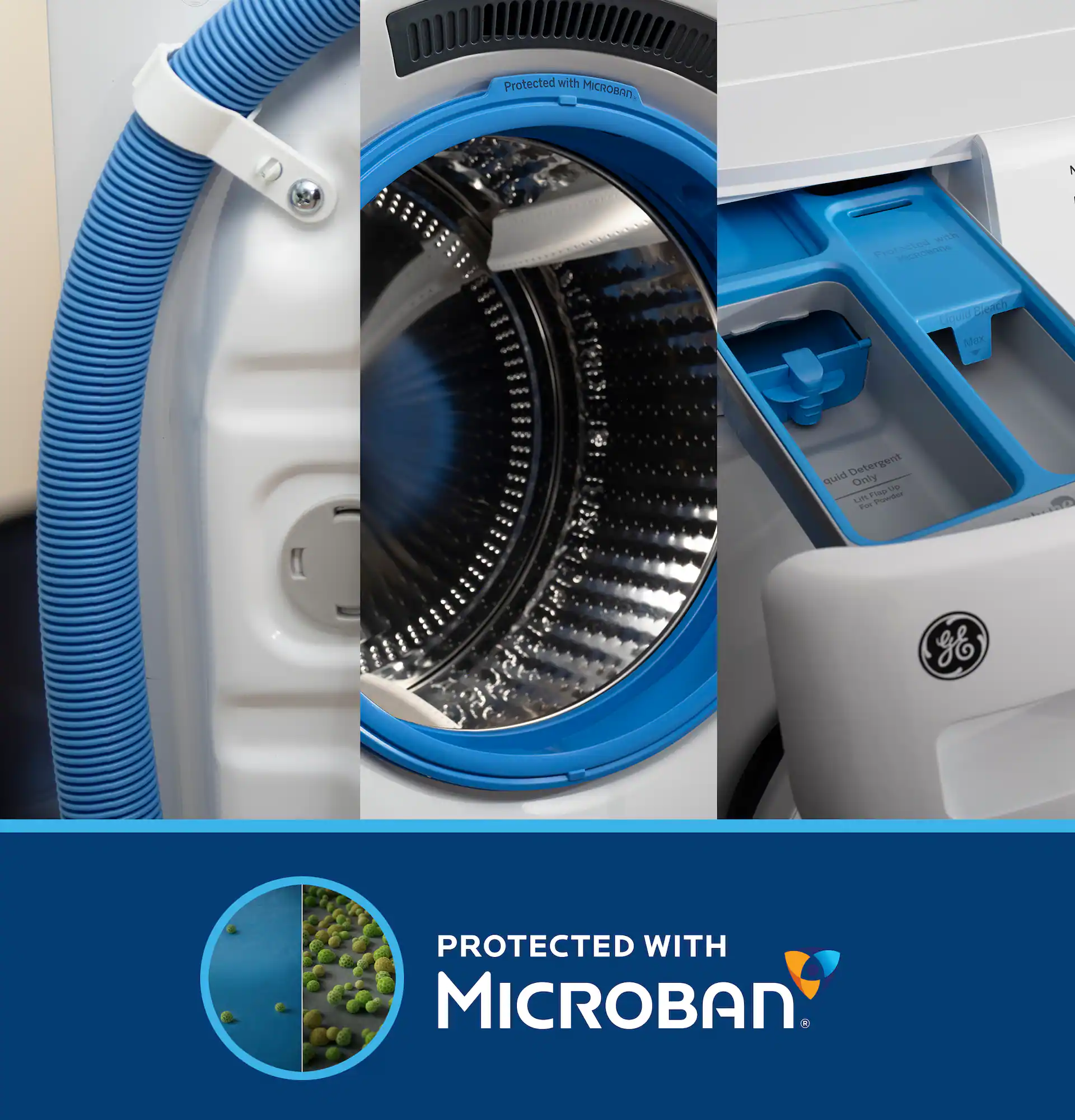 Package - GE - 5.0 Cu. Ft. Stackable Smart Front Load Washer with Steam, SmartDispense and Odorblock Ultra Fresh Vent System and 7.8 Cu. Ft. Stackable Smart Gas Dryer with Steam - Carbon Graphite