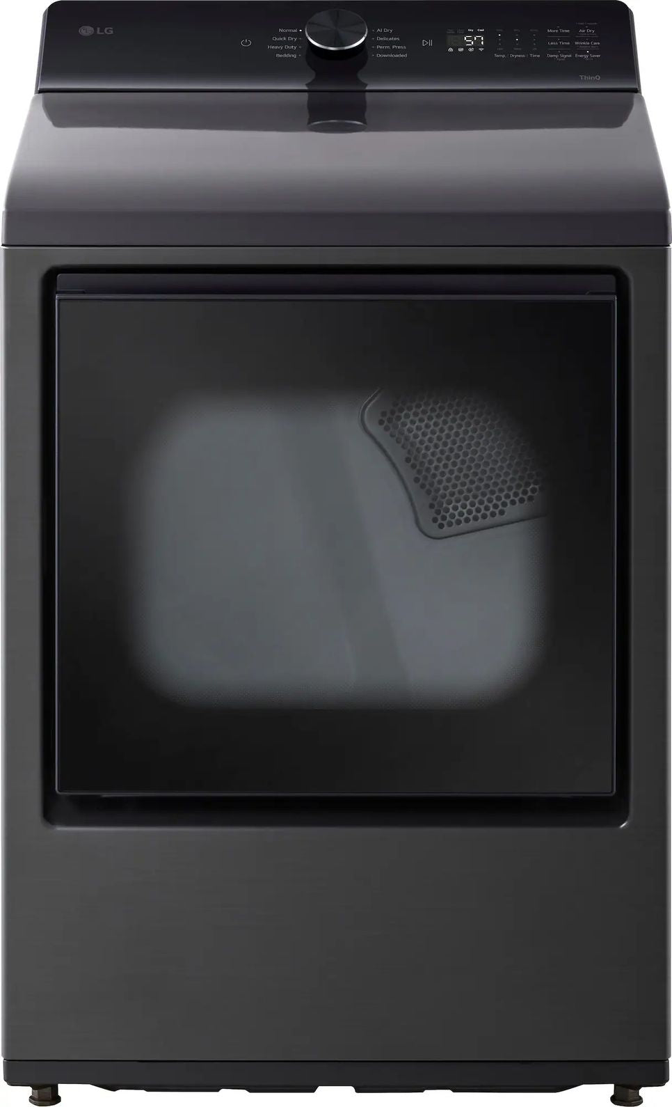 Package - LG - 5.0 Cu. Ft. High-Efficiency Smart Top Load Washer with Easy Unload and 7.3 Cu. Ft. Smart Electric Dryer with Sensor Dry - Platinum Black
