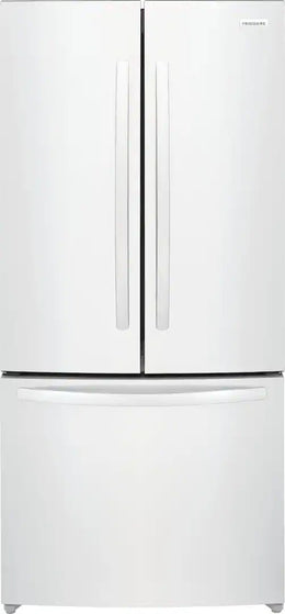 Frigidaire - 31 in. Wide 18 Cu. Ft. Counter Depth French Door Refrigerator with CrispSeal Crispers - White