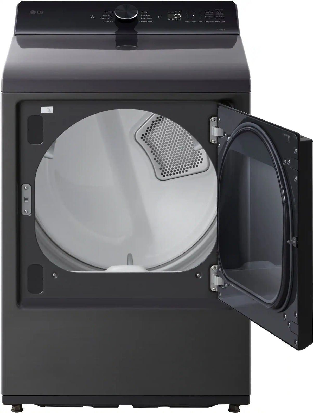 Package - LG - 5.0 Cu. Ft. High-Efficiency Smart Top Load Washer with Easy Unload and 7.3 Cu. Ft. Smart Electric Dryer with Sensor Dry - Platinum Black