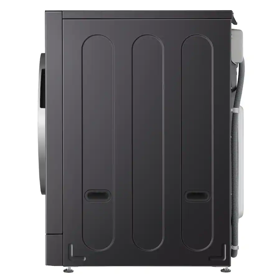 LG - SIGNATURE 5.8 Cu. Ft. High Efficiency Ventless Smart Front Load Washer Electric Dryer Combo with Steam and ezDispense - Brushed Black Steel