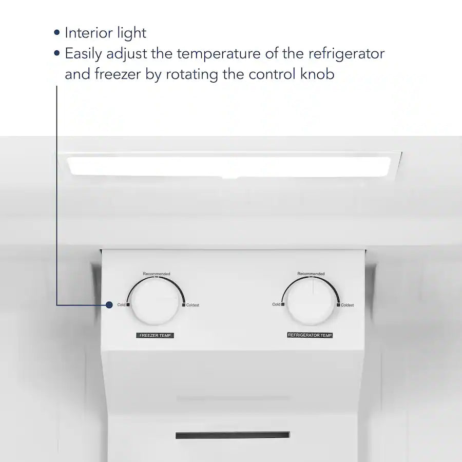 Insignia™ - 30 in. Wide 18 Cu. Ft. Top-Freezer Refrigerator with Handles - White