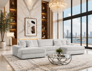 XL SUNDAY2 - GRAY 3PC Sectional