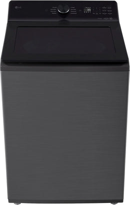 Package - LG - 5.0 Cu. Ft. High-Efficiency Smart Top Load Washer with Easy Unload and 7.3 Cu. Ft. Smart Electric Dryer with Sensor Dry - Platinum Black