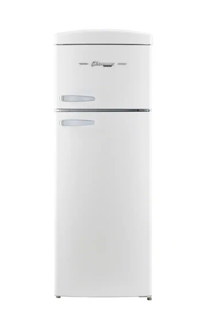 Unique Appliances - 21 in. Wide Classic Retro 7.5cu.ft Compact Top Freezer Refrigerator - Marshmallow White