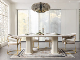 Santana Ivory 7-Piece Dining Set