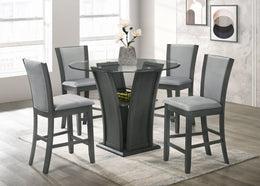 Orlando-Grey Pub Table with 4 Chairs