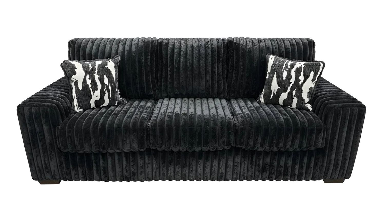 S319 Sofa and Loveseat (Black)