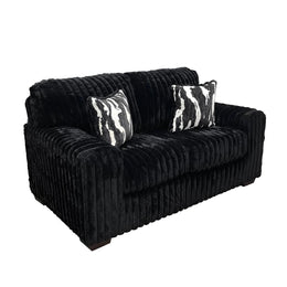 S319 Sofa and Loveseat (Black)