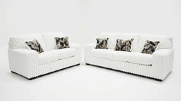 S319 Sofa and Loveseat (Ivory)