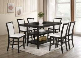 Condor White - Counter Height Table with 6 Chairs