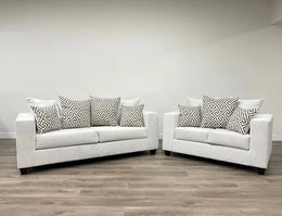 110-2PC Stone - Sofa and Loveseat Set