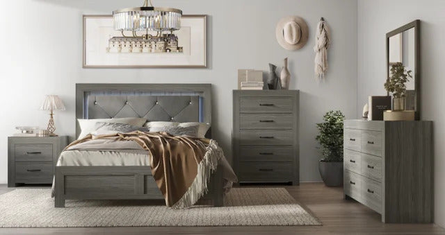 MOONLIGHT - 5pc Queen, King Bedroom Set