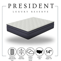 PRESIDENT - 14" Hybrid - Queen, King