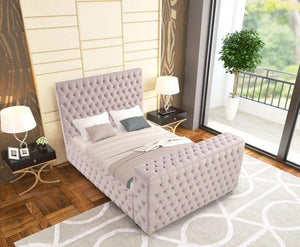 Future Pink Platform Bed - King