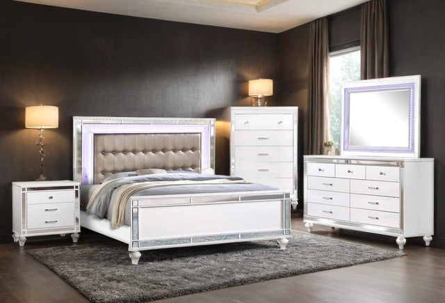 Blanca2 White Bedroom Set King