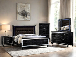 Blanca2 Black Bedroom Set King