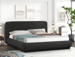 Annie Black Platform Bed - Queen, King