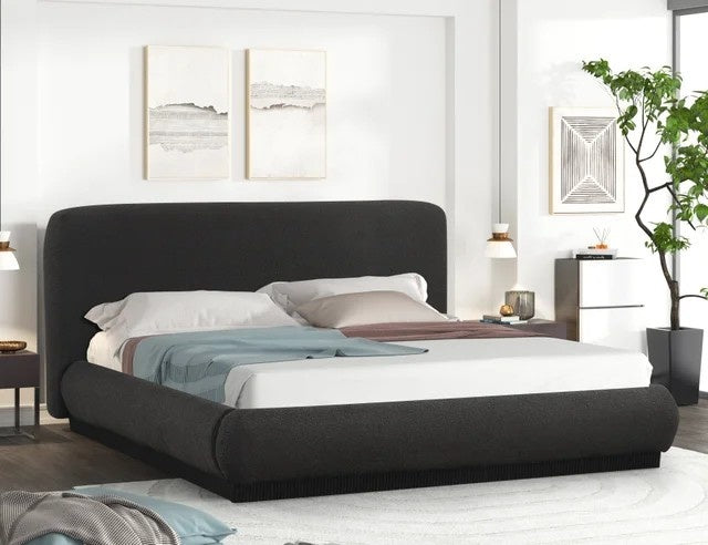 Annie Black Platform Bed - Queen, King