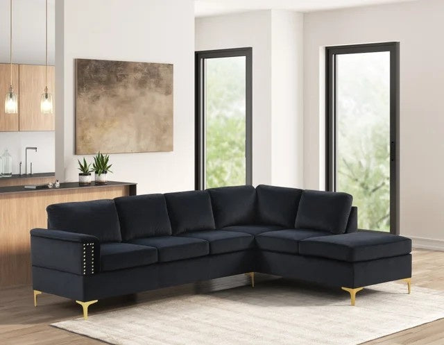 Vogue2 Black Sectional