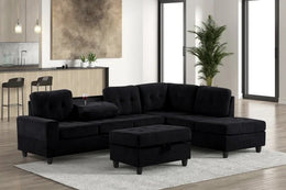 40Heights Reversible Sectional with Ottoman Set