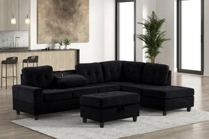 40Heights Reversible Sectional with Ottoman Set