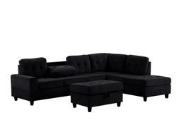 40Heights Reversible Sectional with Ottoman Set