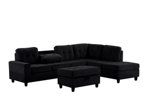 40Heights Reversible Sectional with Ottoman Set