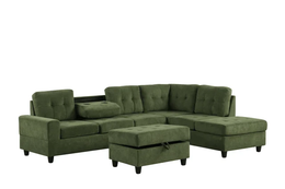 40Heights Reversible Sectional with Ottoman Set