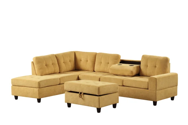 40Heights Reversible Sectional with Ottoman Set