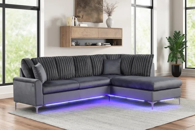 Candy Black - Sectional (w/ LED's)