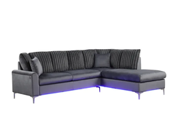 Candy Black - Sectional (w/ LED's)