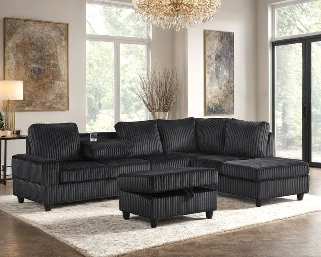 48Heights Reversible Sectional with Ottoman Set