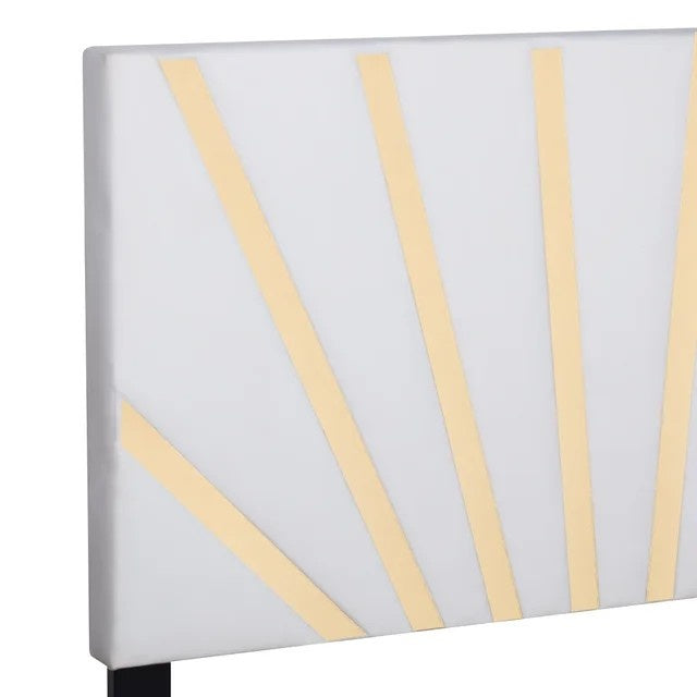 Nico White Platform - Queen, King Bed