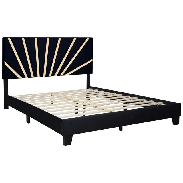 Nico Black Platform - King Bed