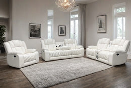Ace White - 3PC Reclining Set