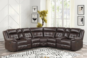 Jacob2 Espresso - Reclining Sectional