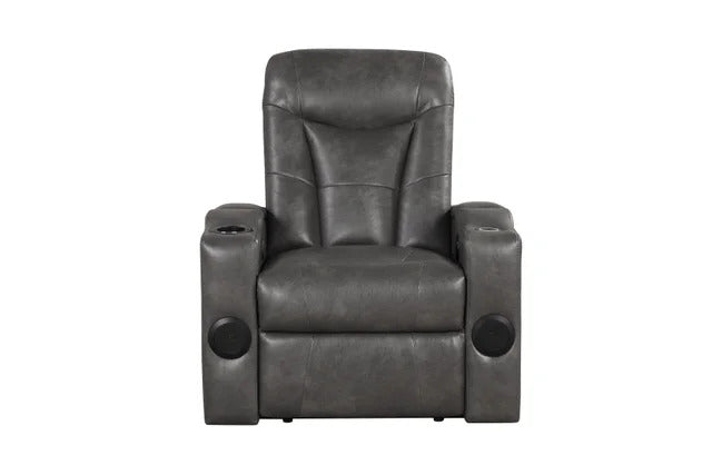 TOPGUN2 Dark Gray - Power Recliner (Bluetooth Speaker + Led Light) **NEW ARRIVAL**