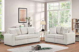 HH1123 Black - Sofa & Loveseat Set **NEW ARRIVAL**